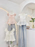 Embroider Cotton Peplum Tops